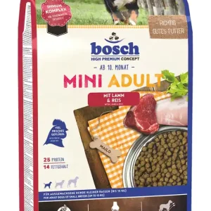 bosch Mini Adult Lamm & Reis 3kg Hundetrockenfutter Schneller Versand